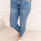 Judy Blue Sunflower Embroidery Jeans
