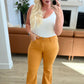 Judy Blue High Rise Tummy Control Flare Jeans in Marigold