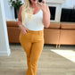 Judy Blue High Rise Tummy Control Flare Jeans in Marigold
