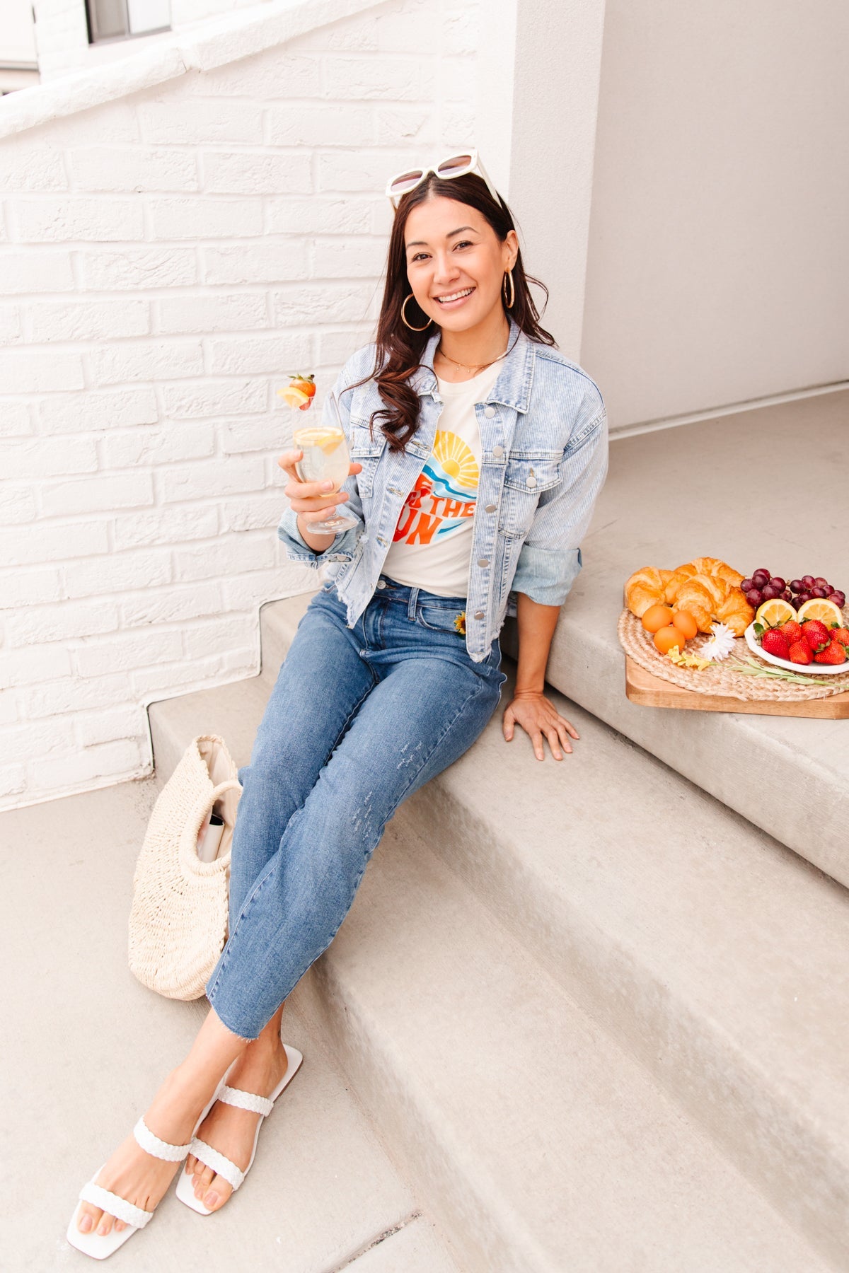 Judy Blue Sunflower Embroidery Jeans