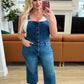 Judy Blue Crop Wide Leg Denim Overalls