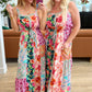 I'm Just a Girl Mixed Print Maxi Dress