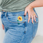 Judy Blue Sunflower Embroidery Jeans