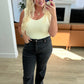 Judy Blue  High Rise Tummy Control Straight Jeans in Washed Black
