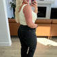 Judy Blue  High Rise Tummy Control Straight Jeans in Washed Black