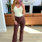 Judy Blue High Rise Tummy Control Flare Jeans in Espresso