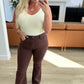 Judy Blue High Rise Tummy Control Flare Jeans in Espresso