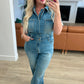 Judy Blue Short Sleeve Denim Jumpsuit