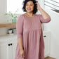 Weekender Dress In Mauve