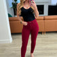 Judy Blue High Rise Tummy Control Skinny Jeans in Scarlet