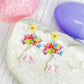 PREORDER: Happy Easter Bunny Tail Dangle Earrings