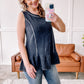 Me And My Gang Ruffle Hemline Sleeveless Top