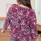 I Think Different Top in Abstract Magenta