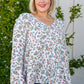 I Think I Can V-Neck Floral Top