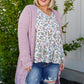 Soft Wisteria Hooded Cardigan