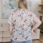 I've Got a Feeling Floral Flutter Sleeve Top