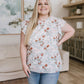 I've Got a Feeling Floral Flutter Sleeve Top