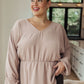 Imagine It All V-Neck Peplum Top