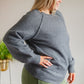 In Depth Crewneck Sweater in Charcoal