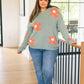 In The Groove Mod Floral Sweater