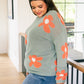In The Groove Mod Floral Sweater