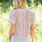In the Mix Short Sleeve Top