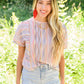 In the Mix Short Sleeve Top