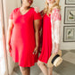 In the Now Dress in Red