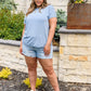 In the Twist Top in Blue