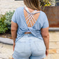 In the Twist Top in Blue