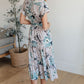 Into the Night Dolman Sleeve Floral Dress