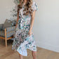 Into the Night Dolman Sleeve Floral Dress