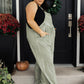 It's A Vibe Mineral Wash Wide Leg Overalls