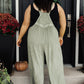 It's A Vibe Mineral Wash Wide Leg Overalls