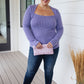 It's My Time Ribbed Long Sleeve Top