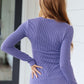 It's My Time Ribbed Long Sleeve Top