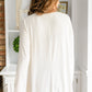 It's Your Move V Neck Long Sleeve Top In Ivory