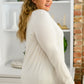 It's Your Move V Neck Long Sleeve Top In Ivory