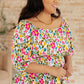 It's a Kind of Magic Floral Peplum