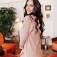 Ivy League Boyfriend Shacket In Taupe