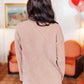 Ivy League Boyfriend Shacket In Taupe