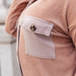 Ivy League Boyfriend Shacket In Taupe