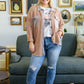 Ivy League Boyfriend Shacket In Taupe