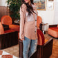 Ivy League Boyfriend Shacket In Taupe