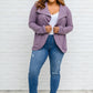 Janie Asymmetric Cowl Neck Jacket In Mulberry