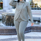 Janie Asymmetric Cowl Neck Jacket In Sage