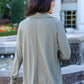 Janie Asymmetric Cowl Neck Jacket In Sage