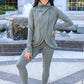 Janie Asymmetric Cowl Neck Jacket In Sage