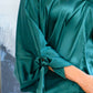 Jaz Dolman Tie Sleeve Blouse in Green
