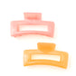 Jelly Rectangle Claw Clip in Sherbet